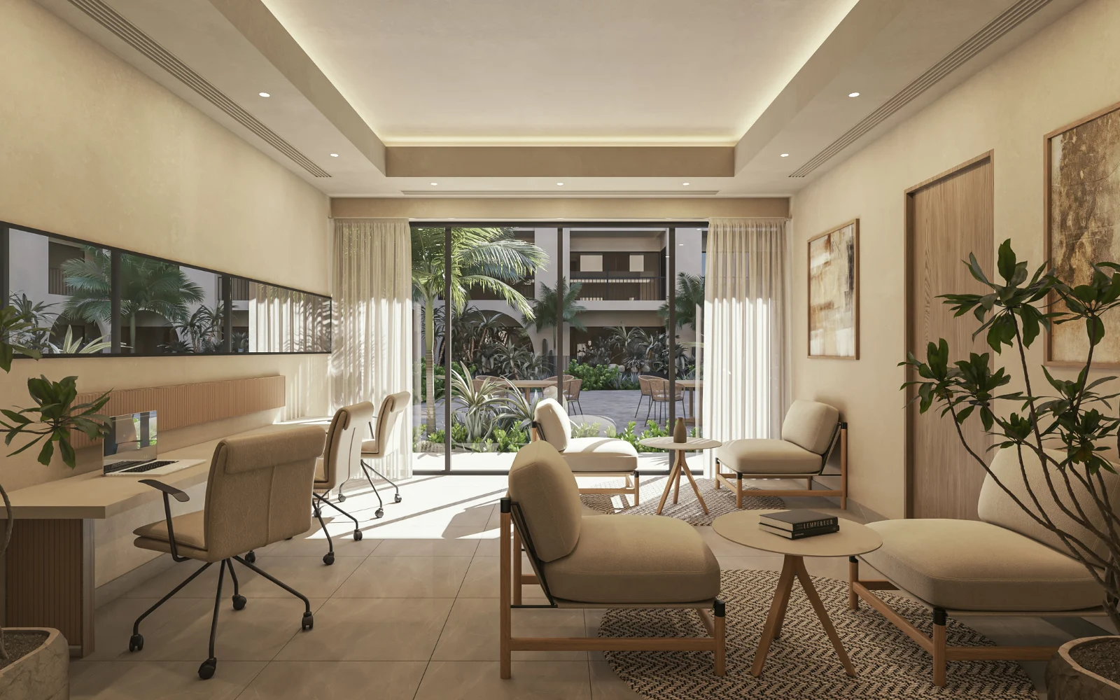 Coworking lounge at Nima Town