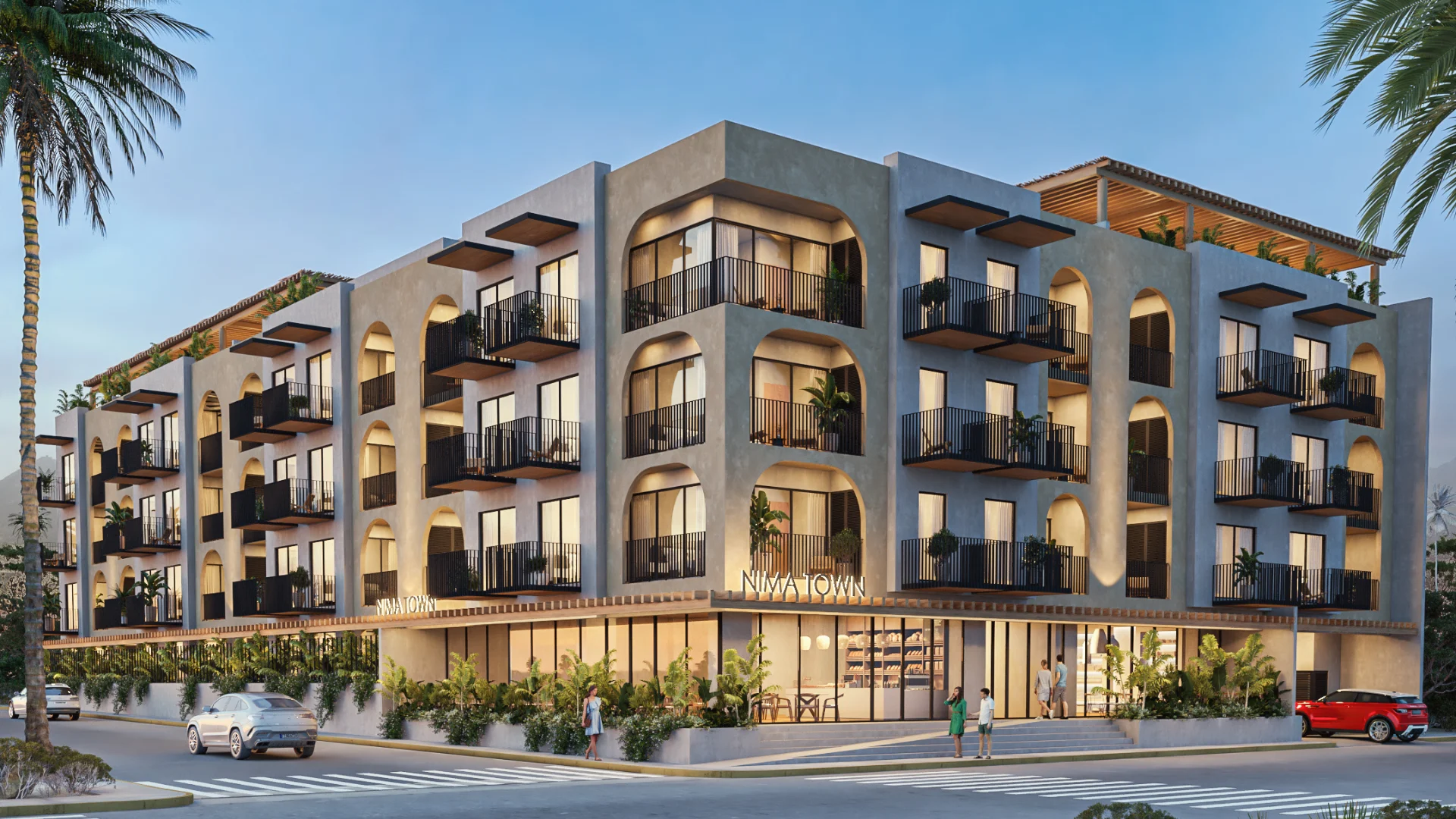 Nima Town exterior facade in San Jose del Cabo